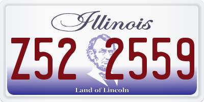 IL license plate Z522559