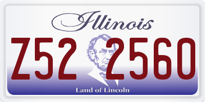 IL license plate Z522560