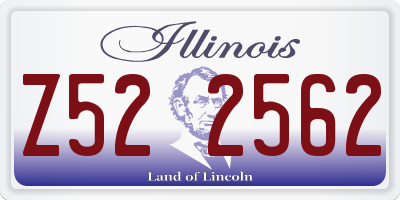 IL license plate Z522562