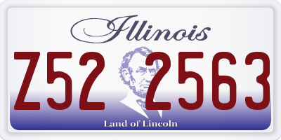 IL license plate Z522563
