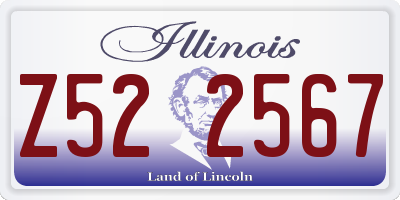 IL license plate Z522567