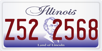 IL license plate Z522568