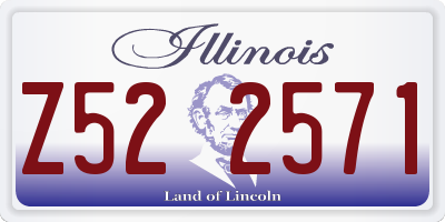 IL license plate Z522571