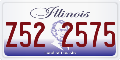 IL license plate Z522575