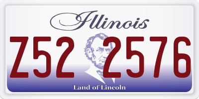 IL license plate Z522576