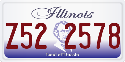 IL license plate Z522578