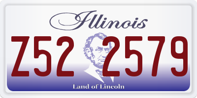 IL license plate Z522579