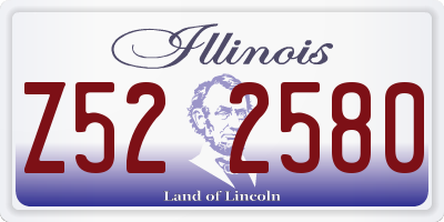 IL license plate Z522580
