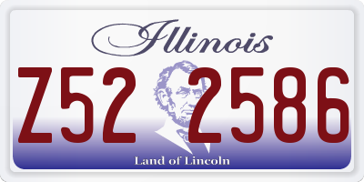 IL license plate Z522586