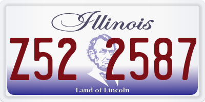 IL license plate Z522587