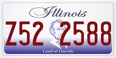 IL license plate Z522588