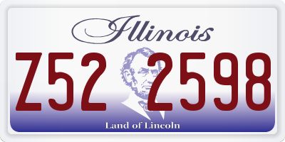 IL license plate Z522598