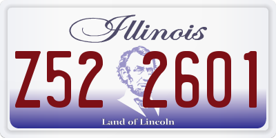IL license plate Z522601