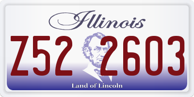 IL license plate Z522603