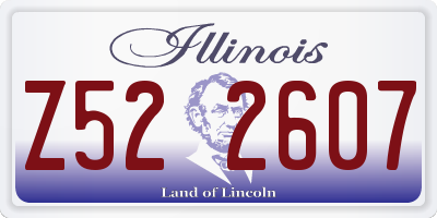 IL license plate Z522607