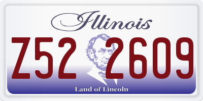 IL license plate Z522609