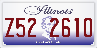 IL license plate Z522610