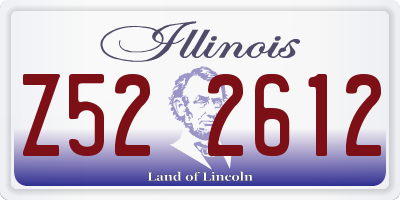 IL license plate Z522612