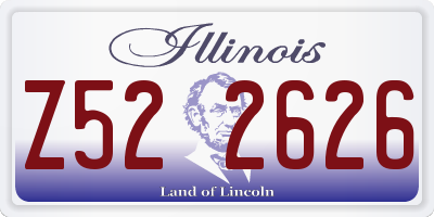 IL license plate Z522626