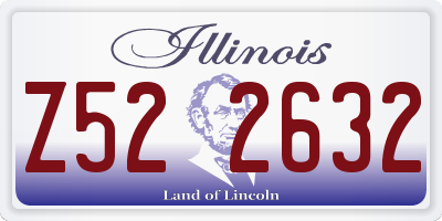 IL license plate Z522632