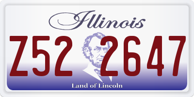 IL license plate Z522647