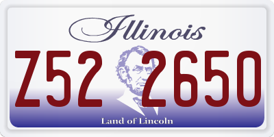 IL license plate Z522650