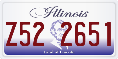IL license plate Z522651