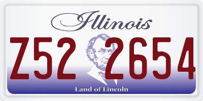 IL license plate Z522654