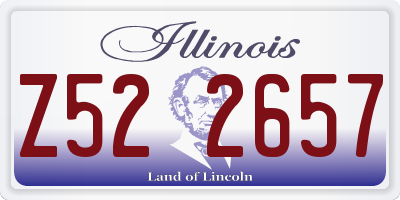IL license plate Z522657