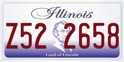 IL license plate Z522658