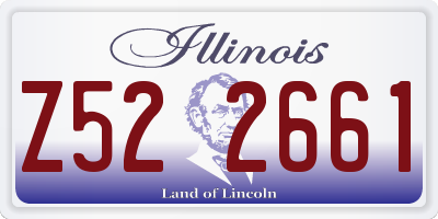 IL license plate Z522661