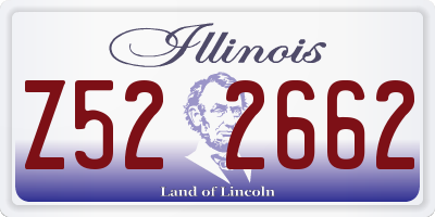 IL license plate Z522662
