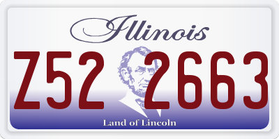 IL license plate Z522663