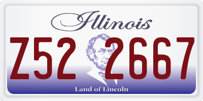 IL license plate Z522667