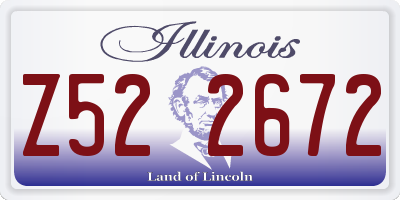 IL license plate Z522672