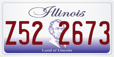 IL license plate Z522673