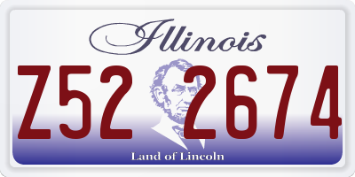 IL license plate Z522674