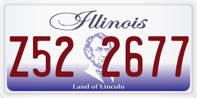 IL license plate Z522677