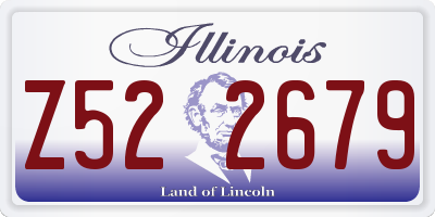 IL license plate Z522679