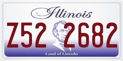 IL license plate Z522682