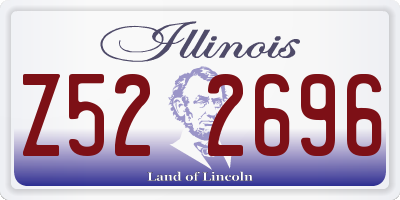 IL license plate Z522696