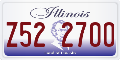 IL license plate Z522700