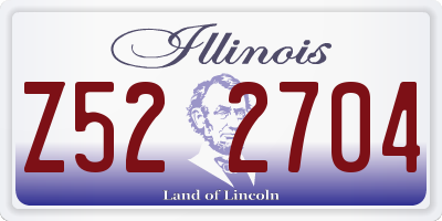 IL license plate Z522704