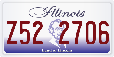 IL license plate Z522706