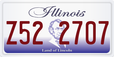 IL license plate Z522707