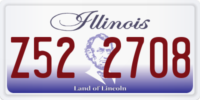 IL license plate Z522708