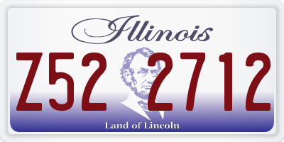 IL license plate Z522712