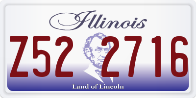 IL license plate Z522716