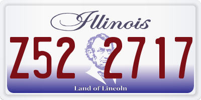 IL license plate Z522717