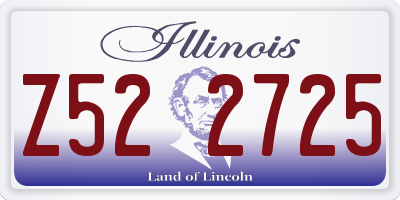 IL license plate Z522725